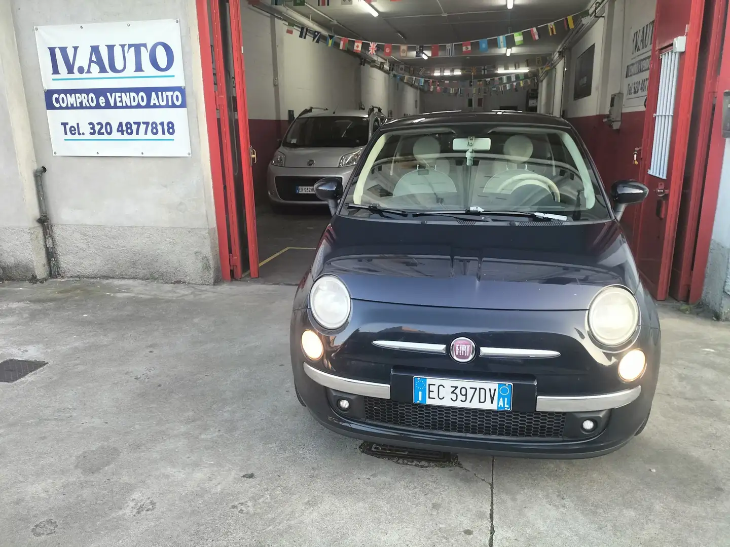 Fiat 500 1.2 Lounge 69cv Blauw - 1