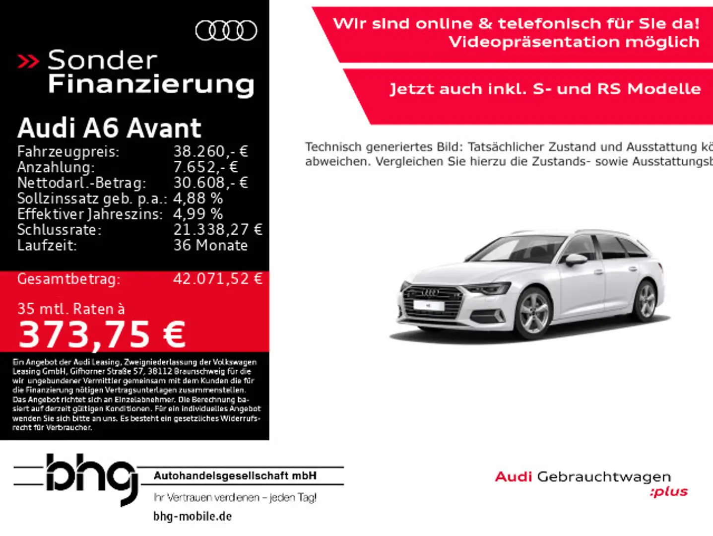 Audi A6 sport 40TDI quattro S tron Weiß - 1