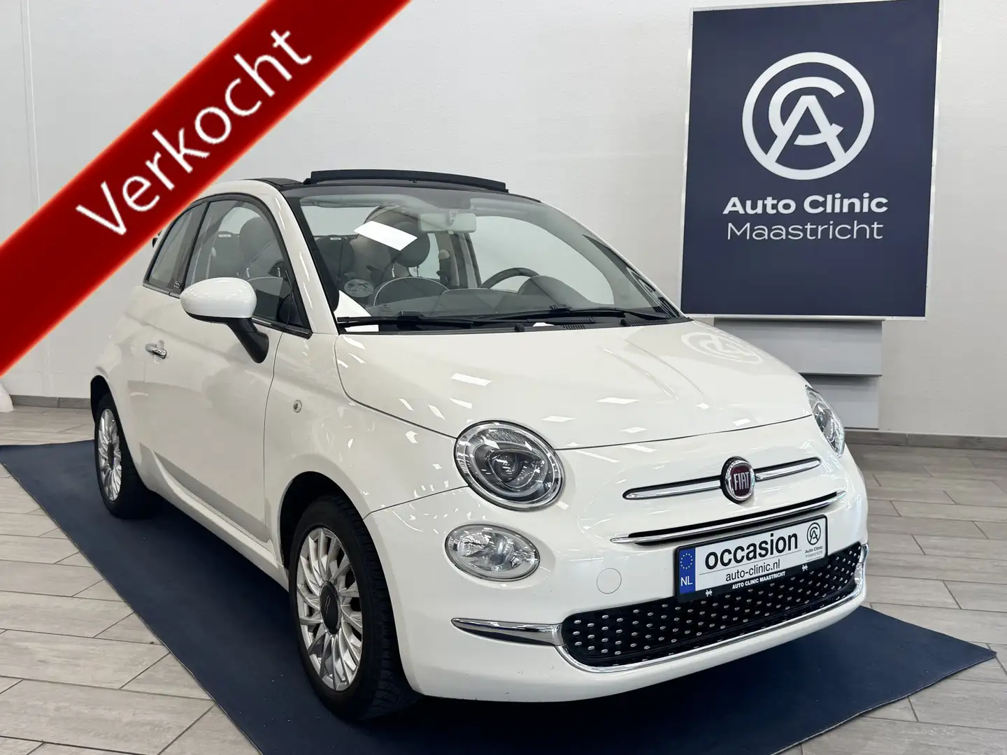 Fiat 500 1.2 LOUNGE CABRIOLET | 4-CILINDER 69PK | 12 MDN GA Wit - 1