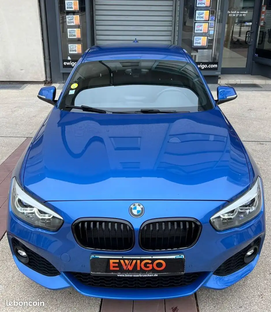 BMW 120 serie f21 lci 120d 190ch m sport shadow pack gps-carplay-sièges chauff-radars av&ar Blauw - 2
