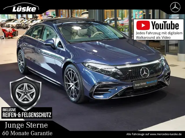 Mercedes-Benz EQS + AMG Line HYPERSCREEN Nappa nevagrau 360