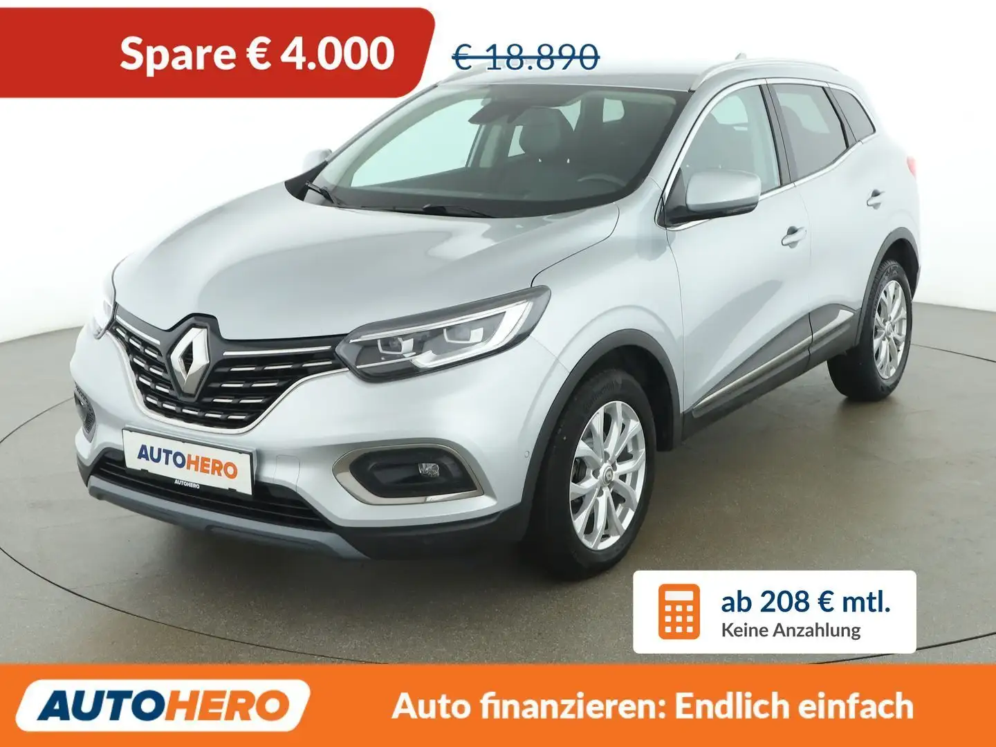 Renault Kadjar 1.3 TCe Intens Aut. *LED*ACC*SPUR*CAM*TOT* Grau - 1