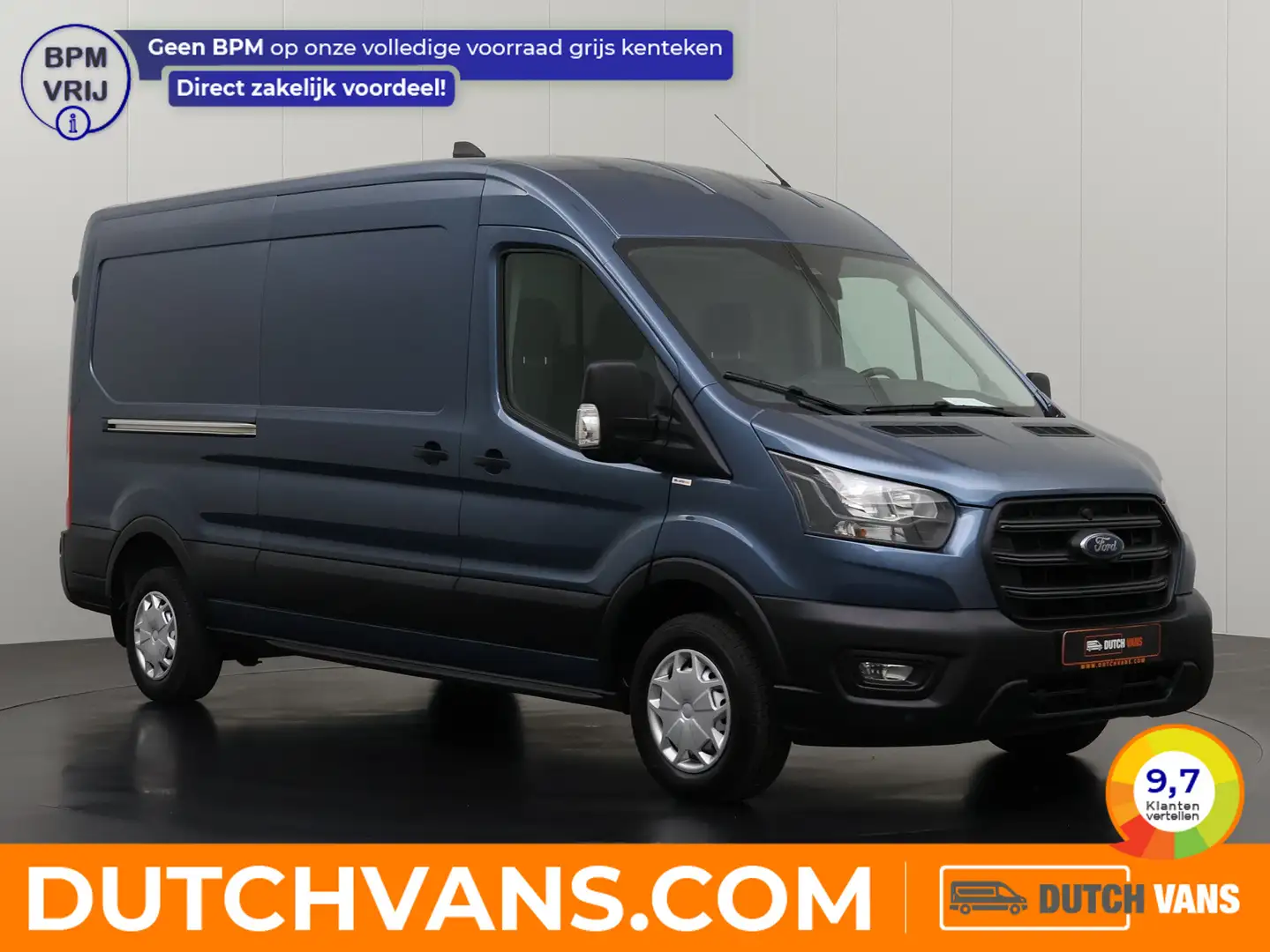 Ford Transit 2.0TDCi 130PK L3H2 | Airco | Cruise | 3-Persoons | Bleu - 1