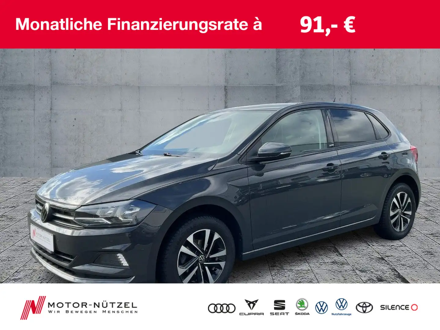 Volkswagen Polo 1.0 TSI UNITED NAVI+2xPDC+SHZ+15"LM+DAB+ Grigio - 1