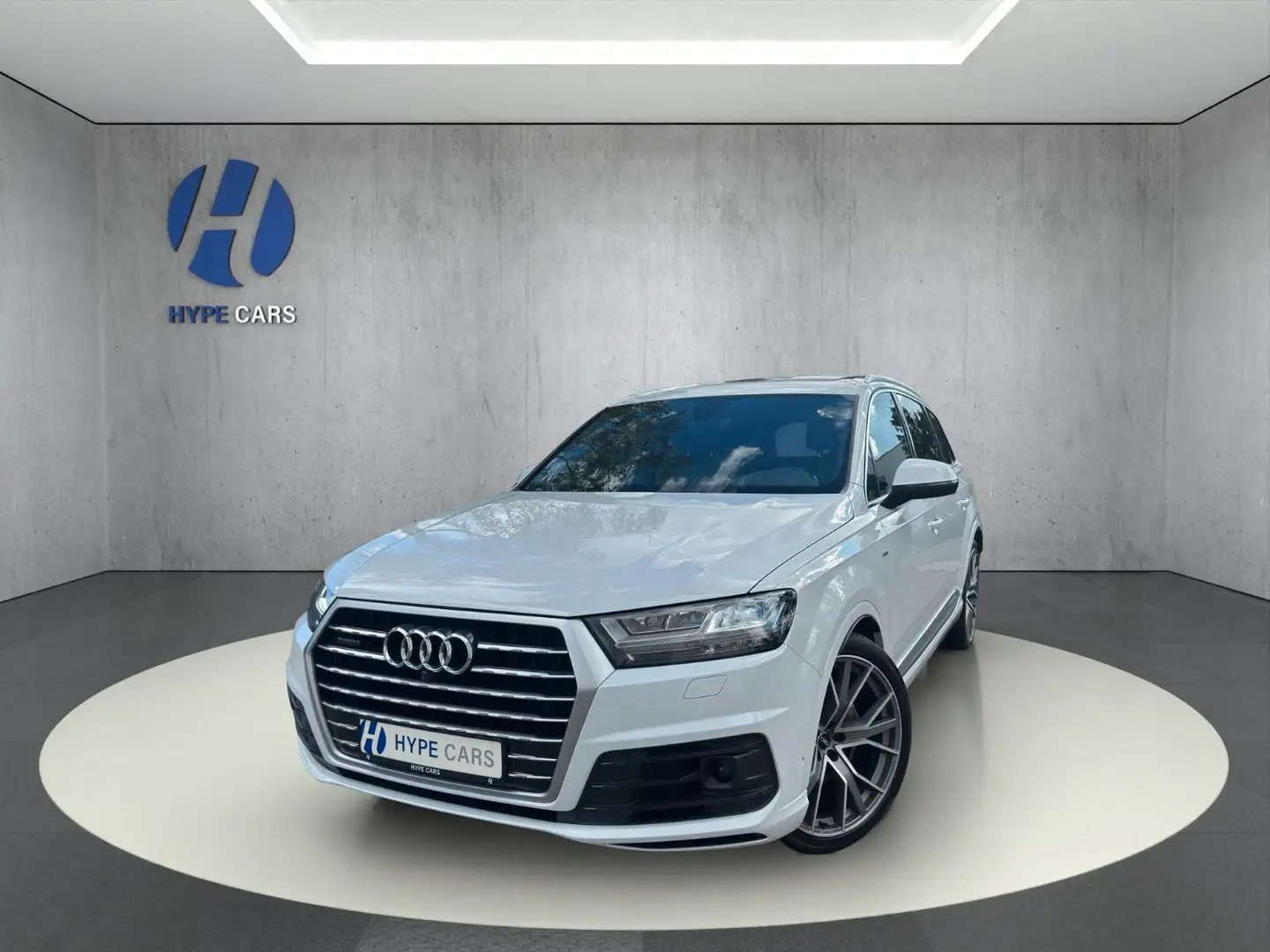 Audi Q7 3x S Line Pano Luft 360° ACC AHK StHz 7-Sitze Weiß - 1