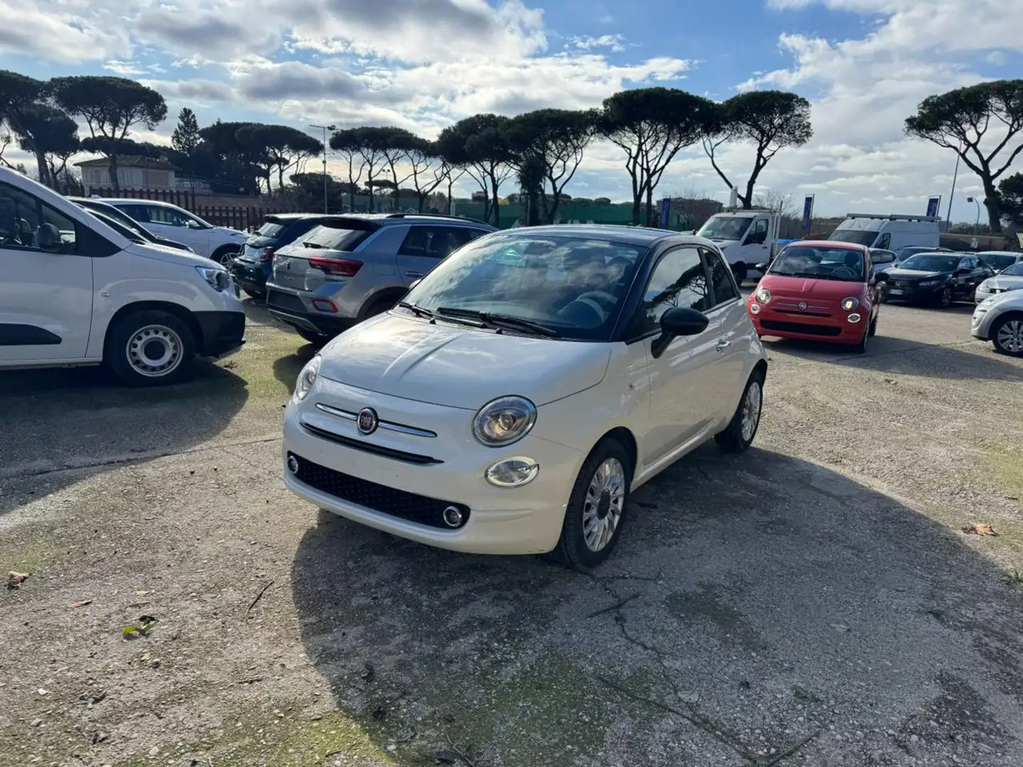 Fiat 500 HYBRID 1.0cc 70cv ANDROID/CARPLAY Weiß - 1