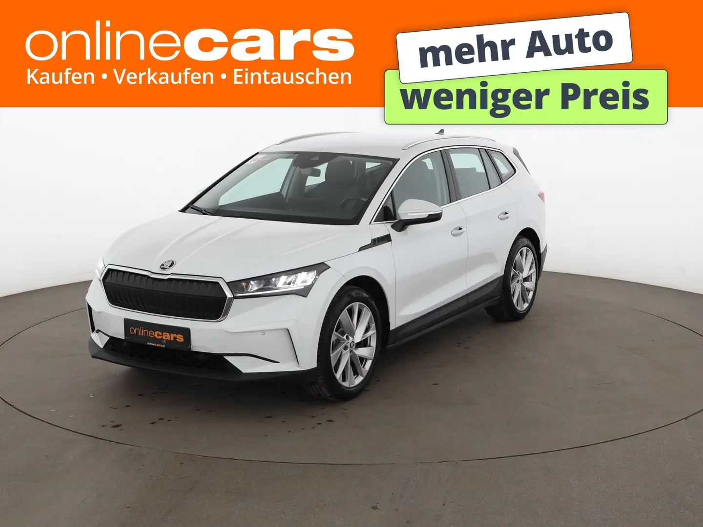 Skoda Enyaq 80 Loft 82kWh Aut LED NAVI R-CAM TEMPOMAT Weiß - 1