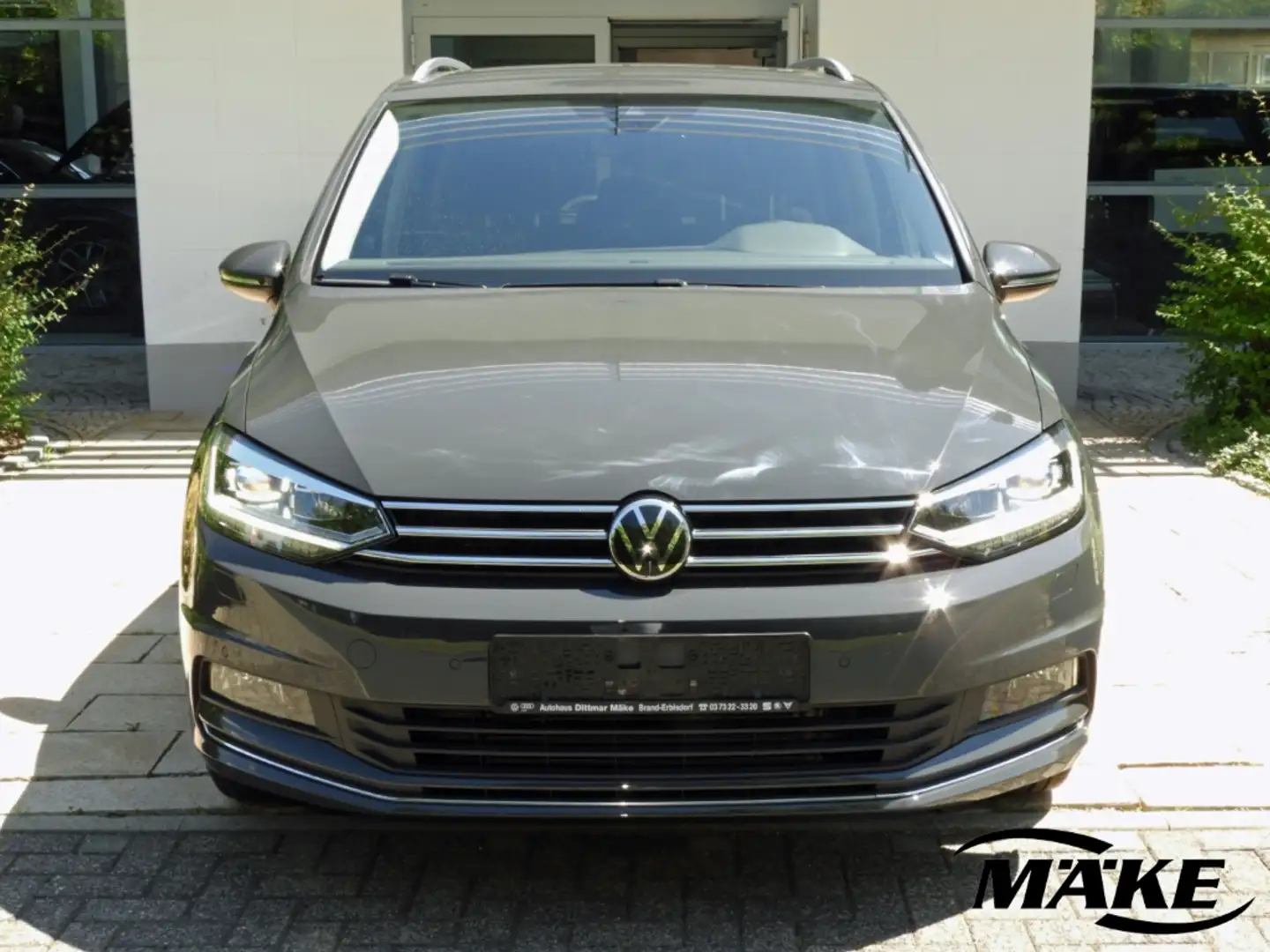 Volkswagen Touran Highline 1.5 TSI AHZV LED RFK NAV ACC DLA Gris - 2