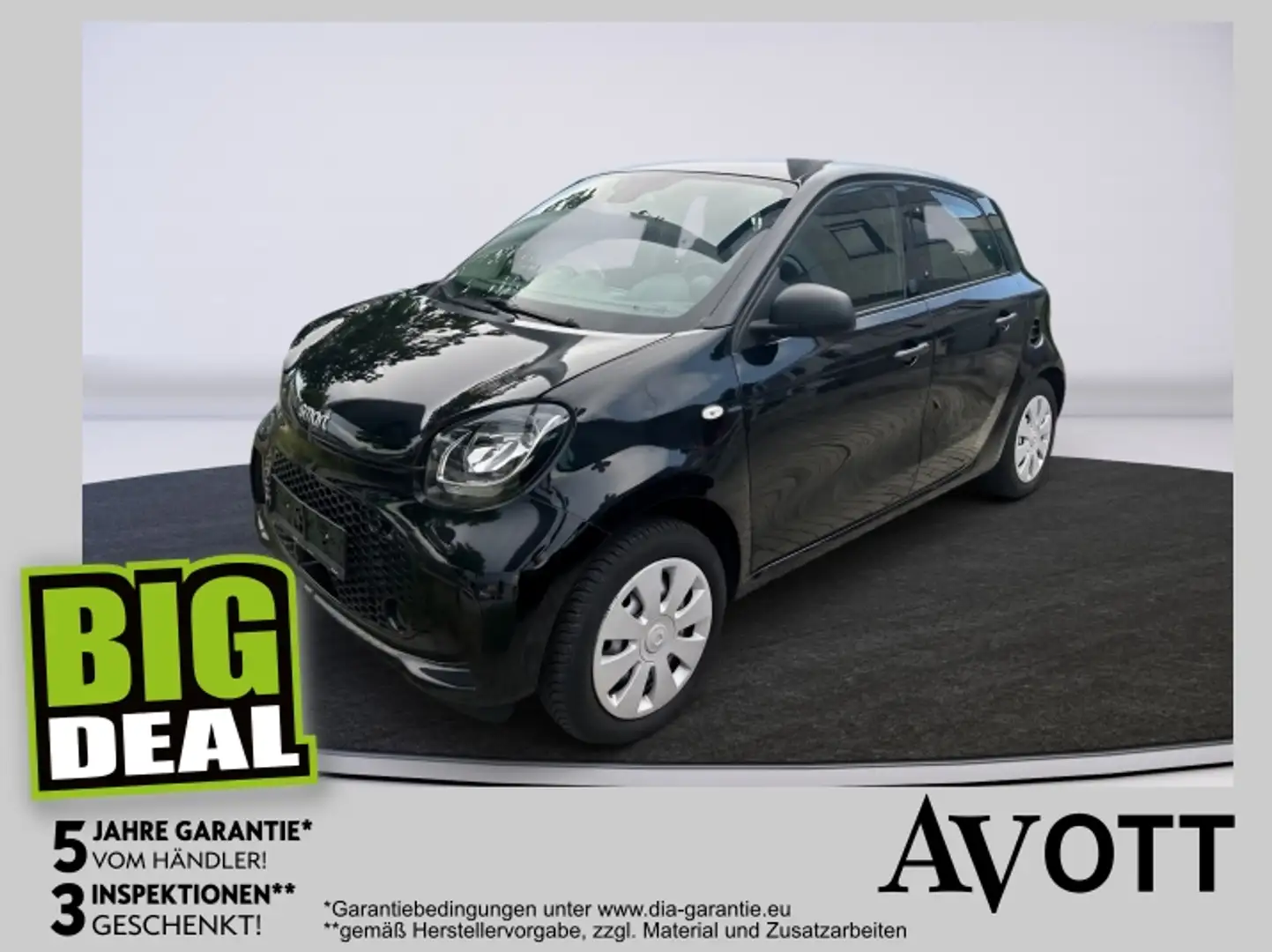 smart forFour EQ  Cool&Sound 100%electric Schwarz - 1