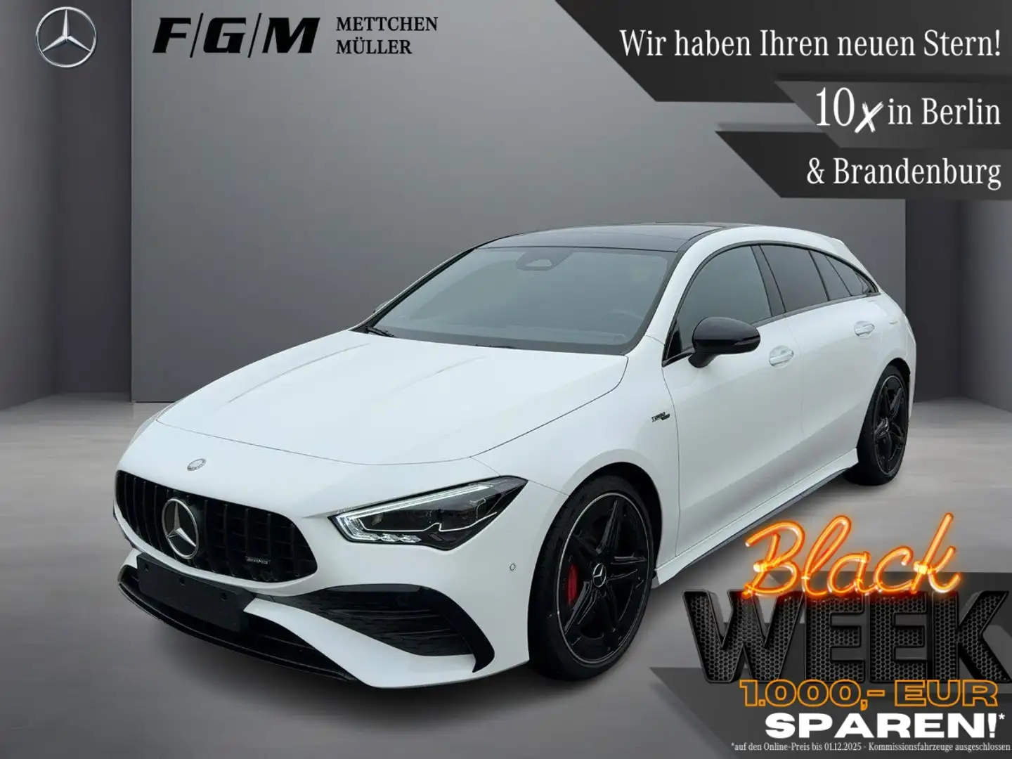 Mercedes-Benz CLA 35 AMG 4Matic Burm|KeyGo|MBeam|S-Dach|TWA Blanc - 1
