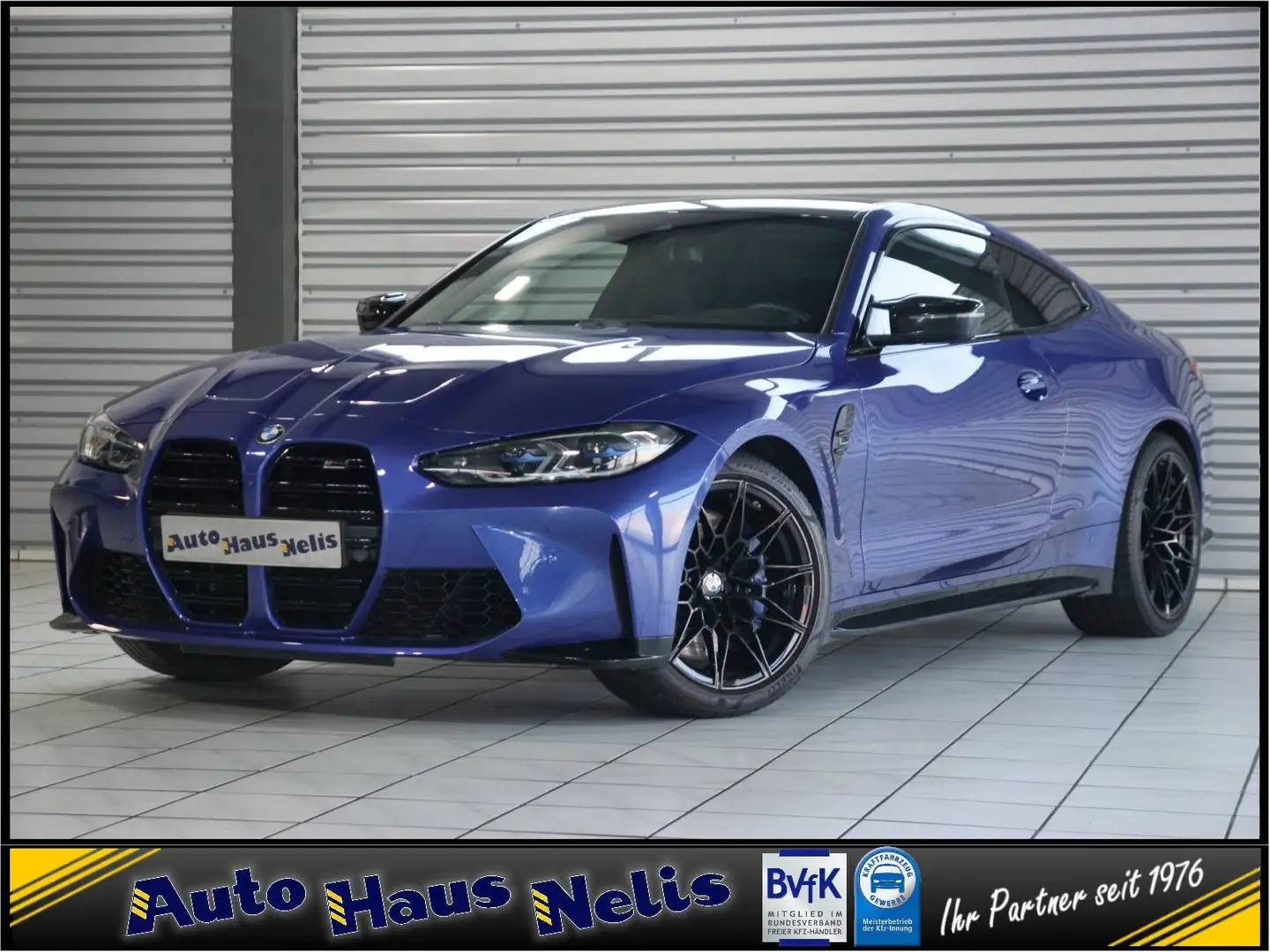 BMW M4 Coupe Competition M-Sport Laserlicht Head-up Bleu - 1