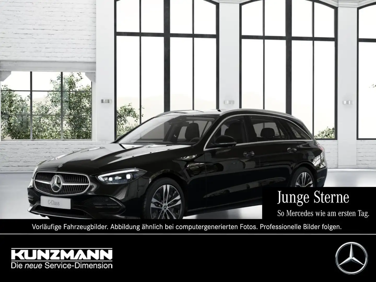 Mercedes-Benz C 300 e T Avantgarde Distronic Memory 360° AHK Schwarz - 1