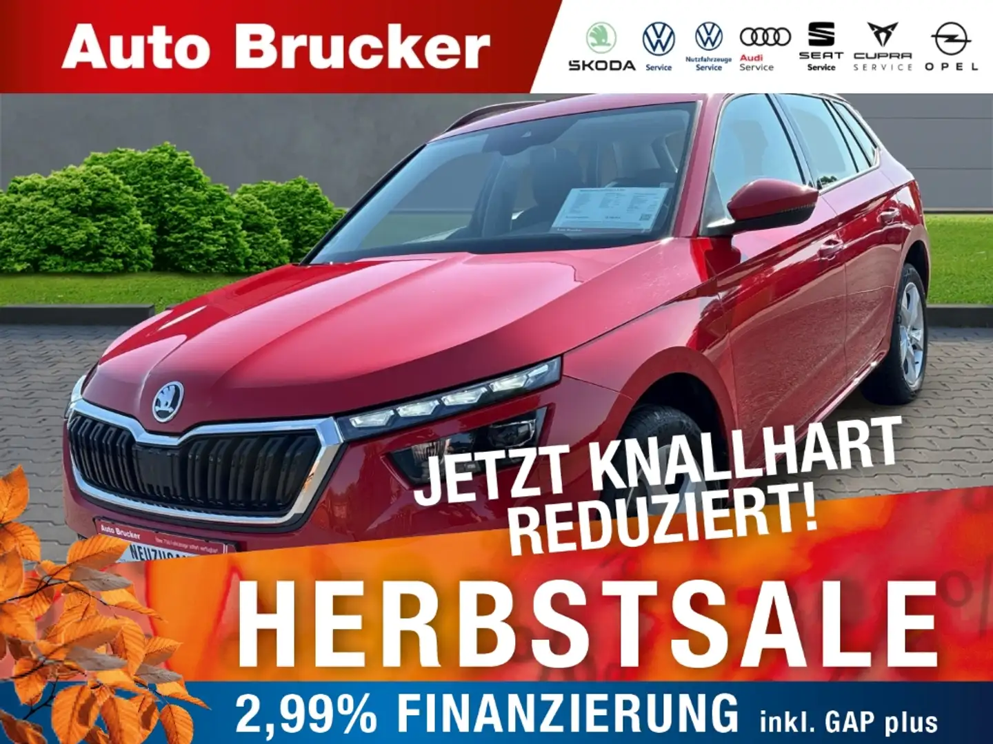 Skoda Kamiq Ambition 1.5 TSI+Alufelgen+Klimaautomatik+Parksens Rot - 1