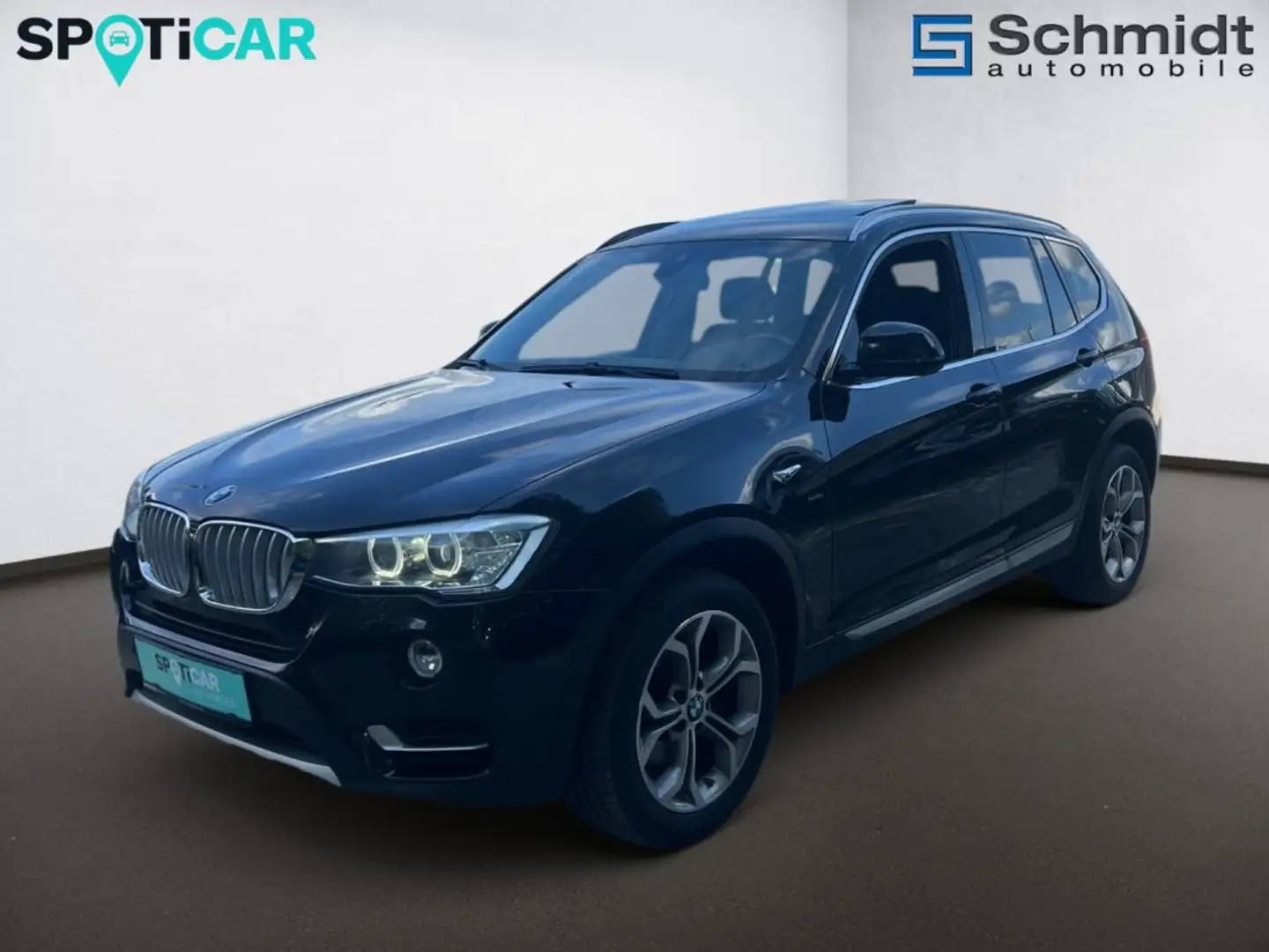 BMW X3 xDrive 20d Advantage Aut. Czarny - 2