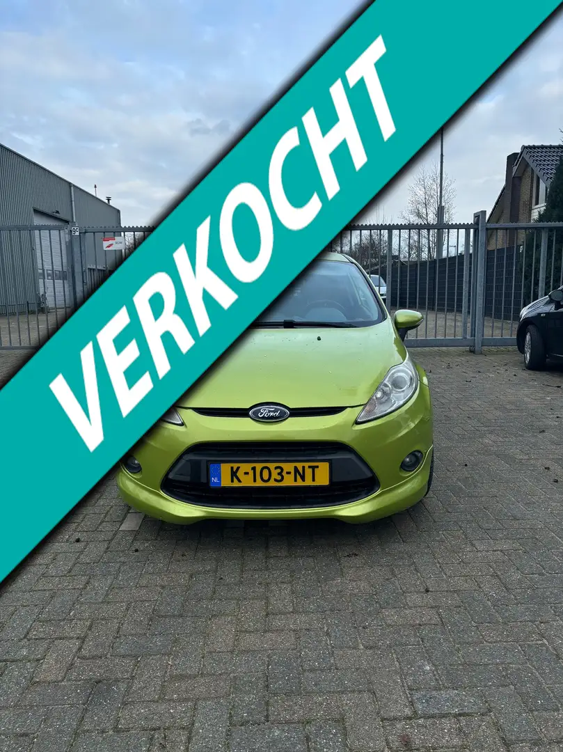 Ford Fiesta 1.4 Ghia VOLLEDIG ONDERHOUDEN Groen - 1