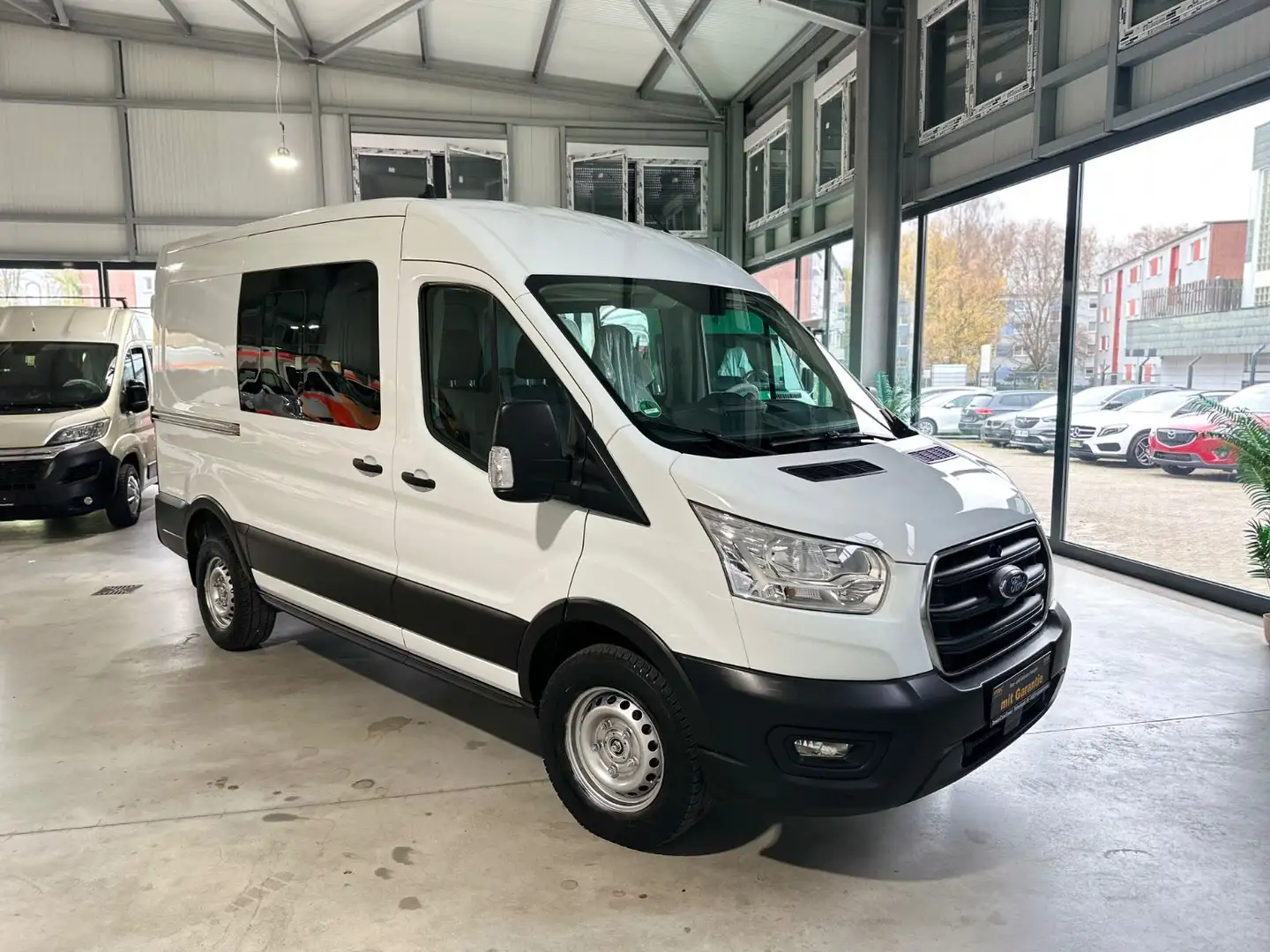 Ford Transit 350 L2/H2 MIXTO 6 SITZER*KLIMA*PDC*TEMPO Blanc - 1