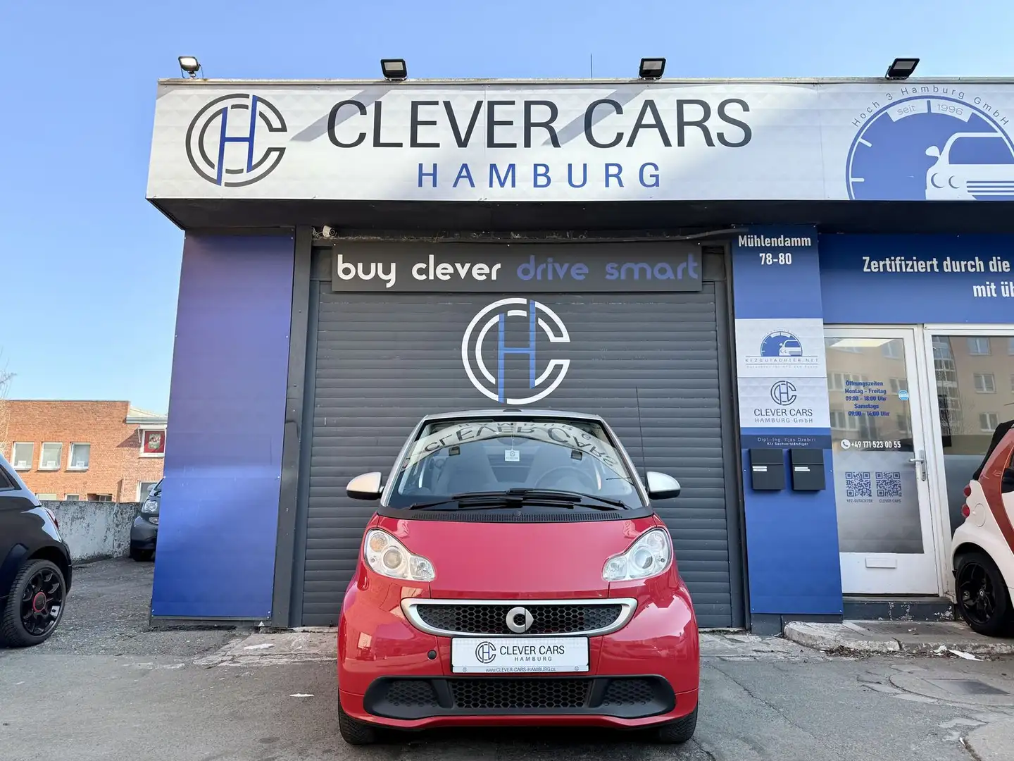 smart forTwo CABRIO*PASSION*MHD*NAVI*KLIMAANLAGE*AUTO. Rood - 2