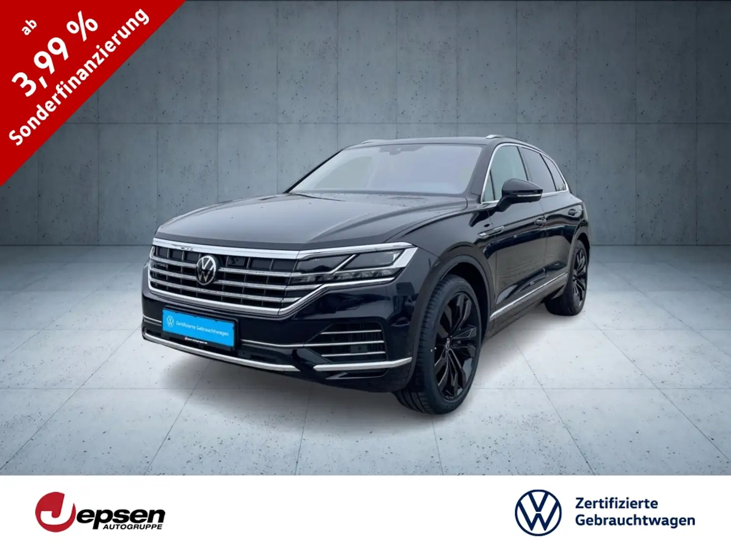 Volkswagen Touareg Elegance eHybrid 4M Tiptr AHK+Pano+Nachts Schwarz - 1