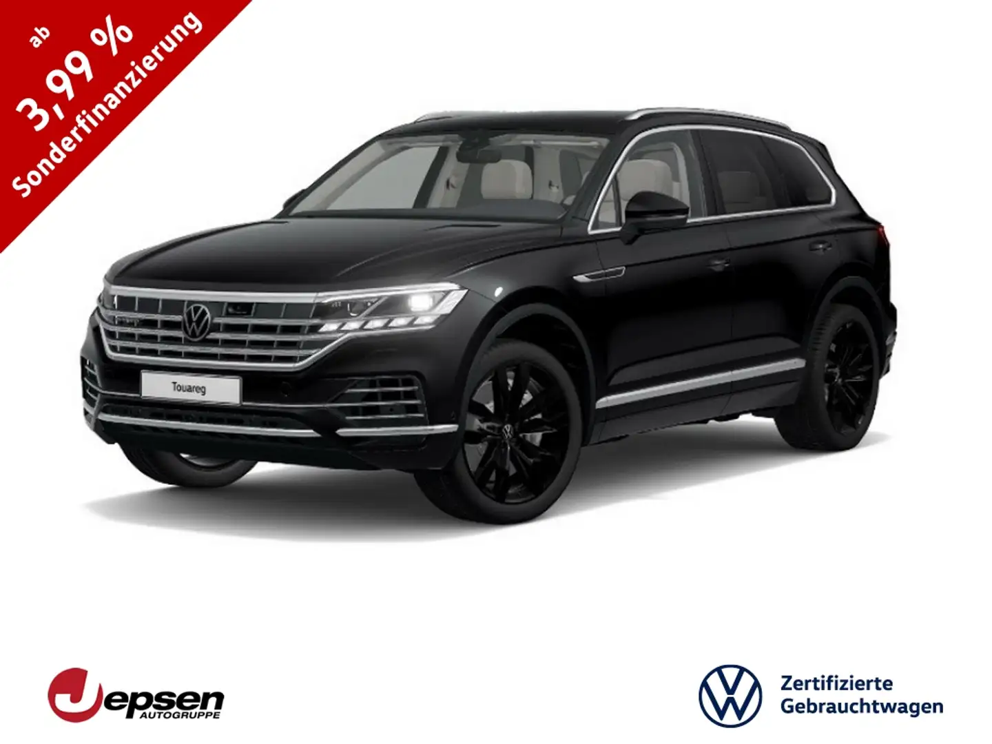 Volkswagen Touareg Elegance eHybrid 4M Tiptr AHK+Pano+Nachts Schwarz - 1