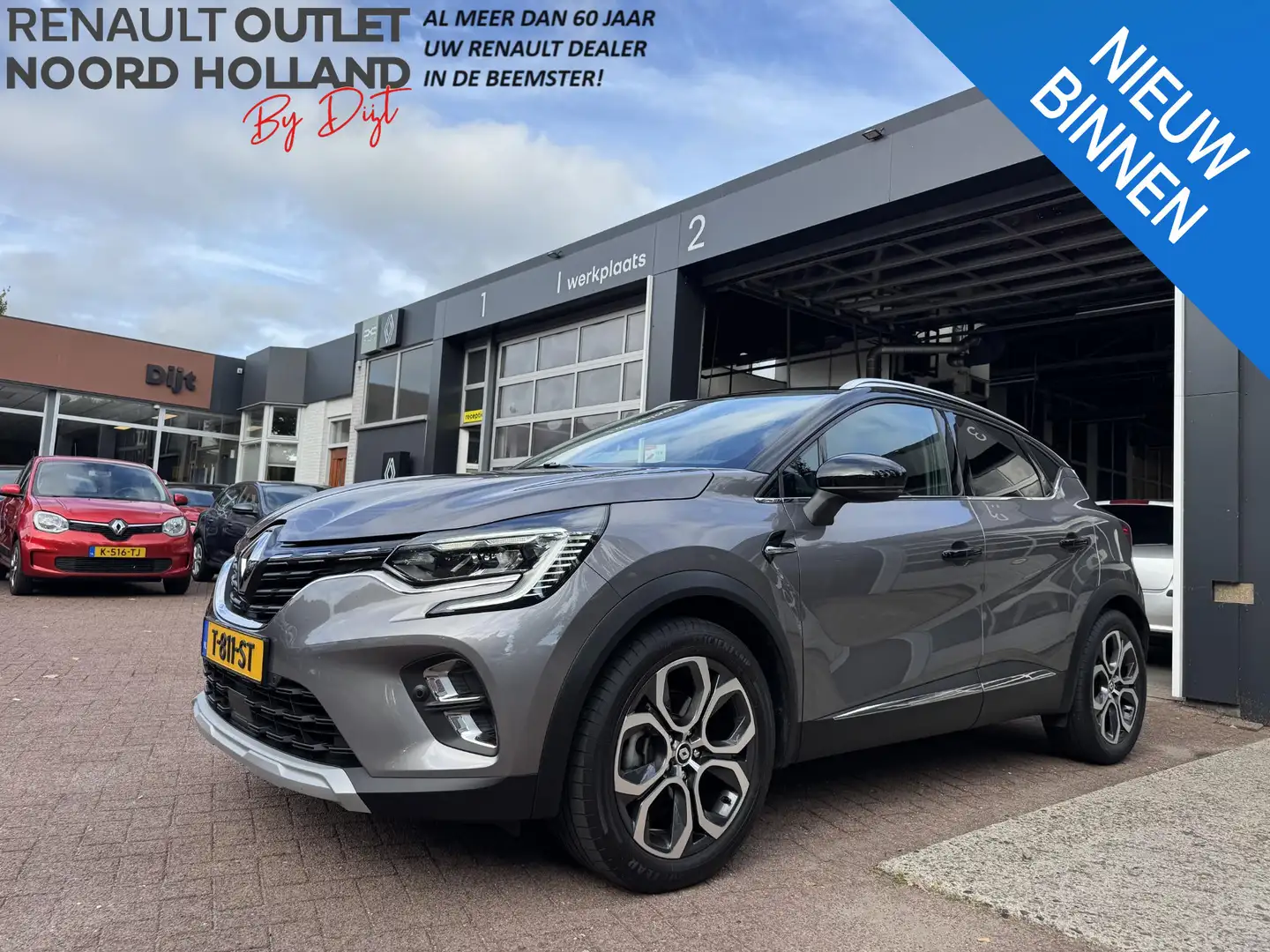 Renault Captur 1.6 E-Tech full hybrid 145 techno+Trekhaak! Gris - 1