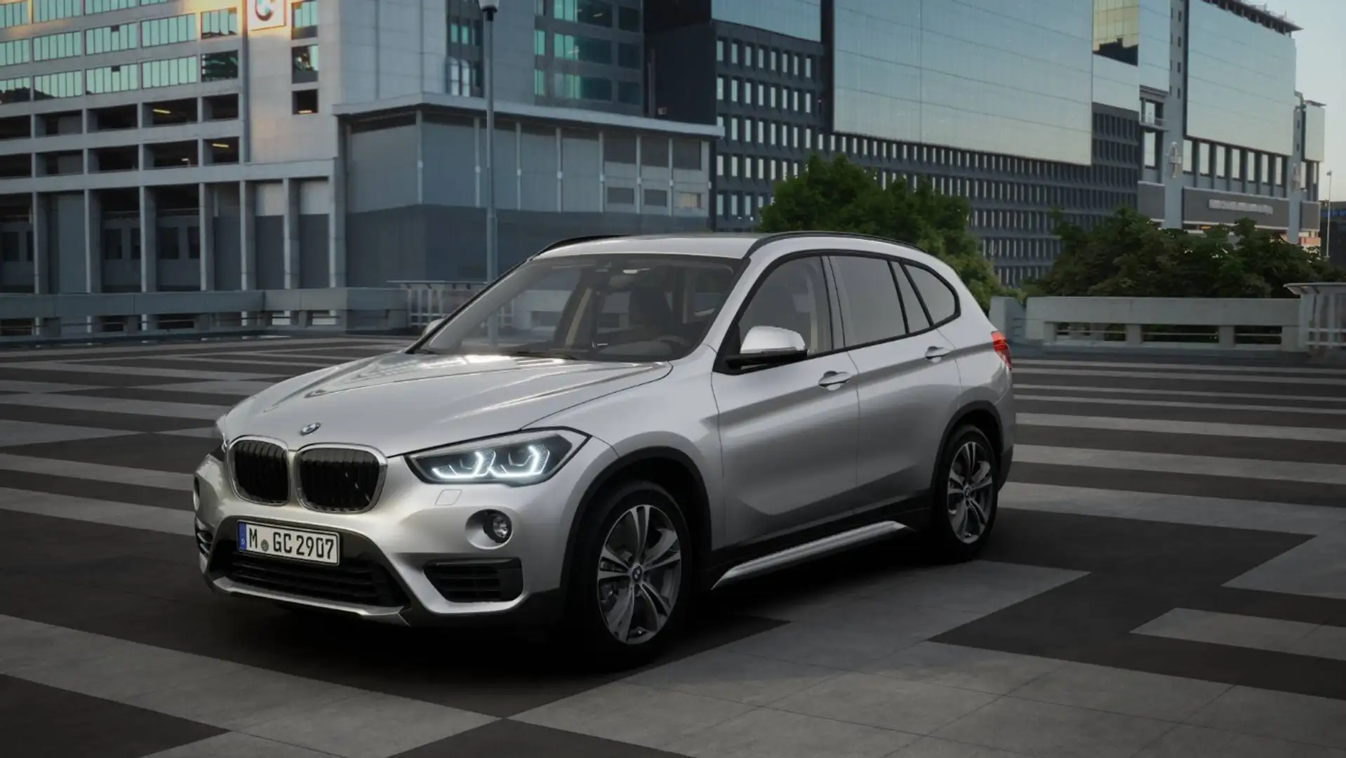 BMW X1 xDrive20d Sport Line ACC LED AHK 1. Hand Zilver - 1