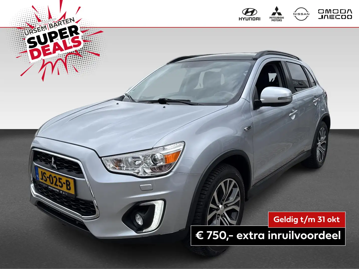 Mitsubishi ASX 1.6 Cleartec Instyle TREKHAAK // LEDER // ALLSEASO Gris - 1