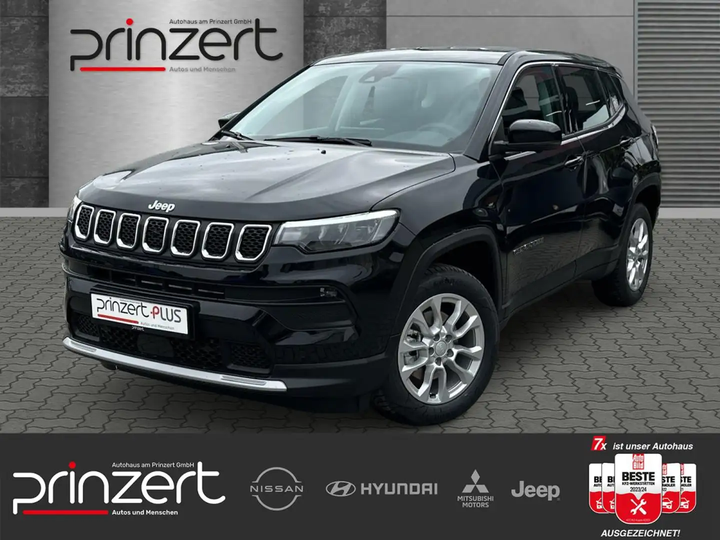 Jeep Compass e-Hybrid MY 25 Altitude 1.5L Allwetterreifen! Somm Schwarz - 1