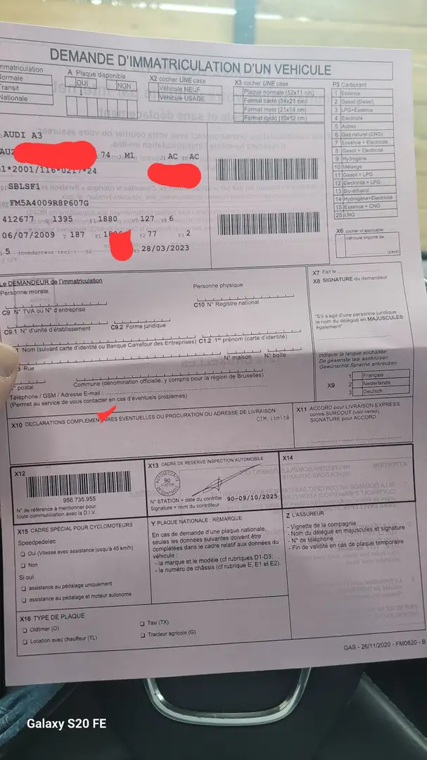 Audi A3 A3 Sportback 1.9 TDi EURO 6 Bleu - 1