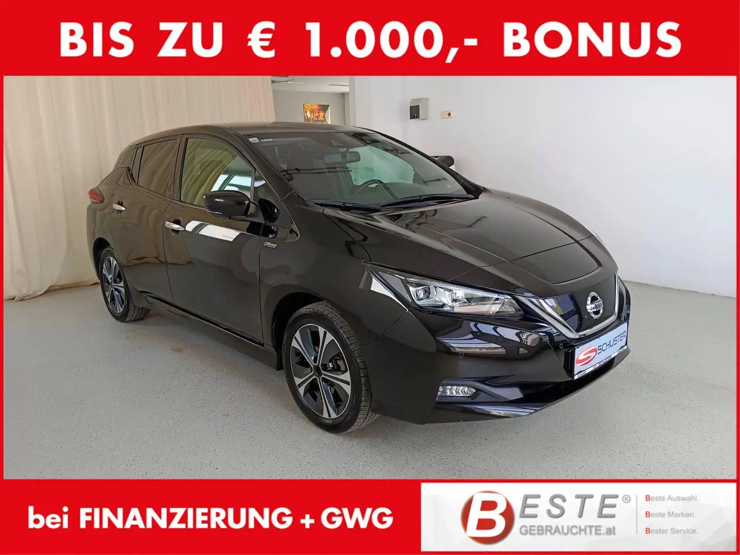 Nissan Leaf 62 kWh Schwarz - 1