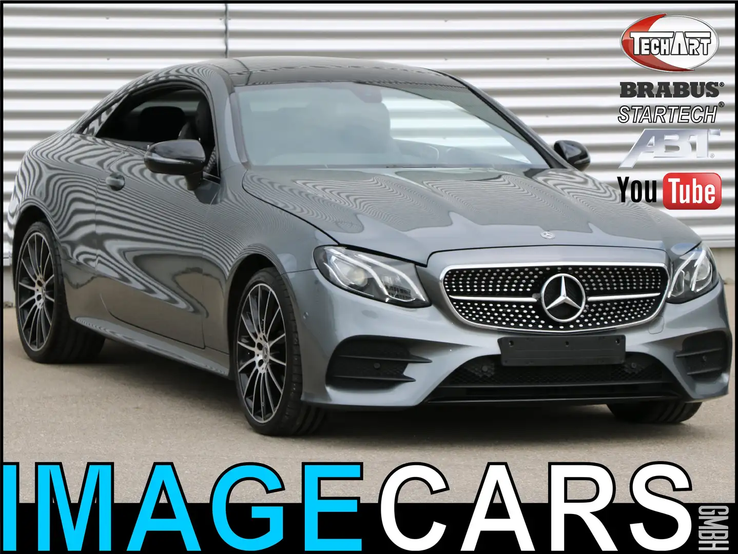 Mercedes-Benz E 220 E 220d 4MATIC AMG COUPE STANDHEIZUNG NIGHT SH PANO Gris - 1