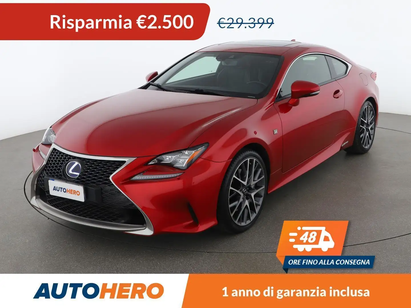 Lexus RC 300h RC 300h F Sport  FHEV Rouge - 1