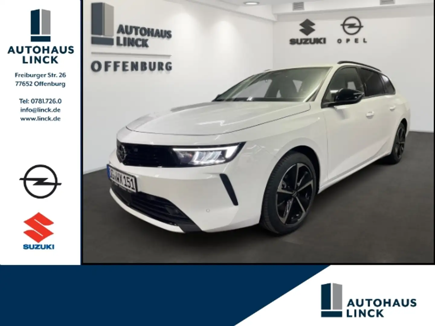 Opel Astra L Sports Tourer Elegance 1.2 Turbo +Navigation+ Bílá - 1