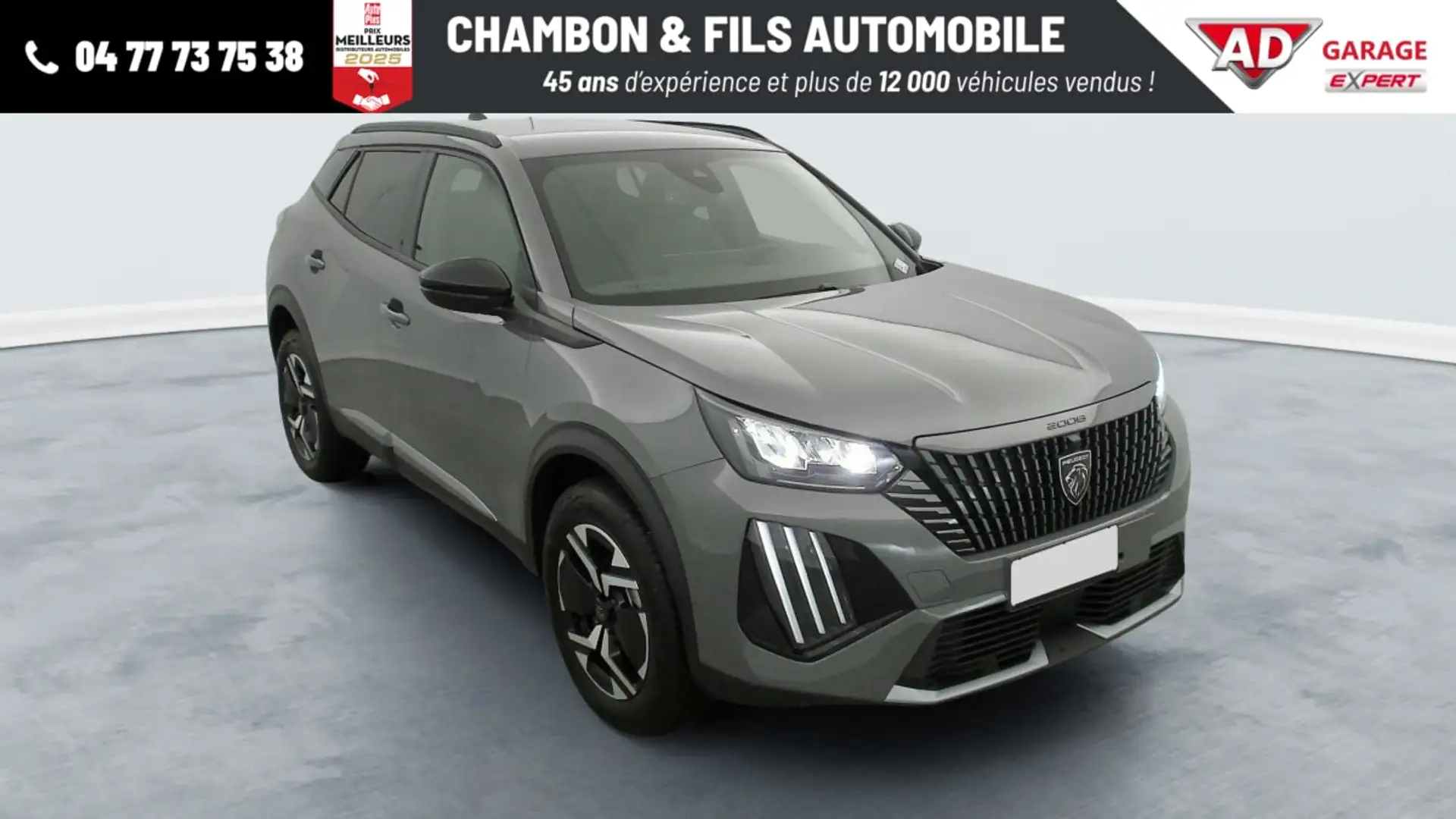 Peugeot 2008 NOUVEAU HYBRID 145 E-DCS6 ALLURE Gris - 1