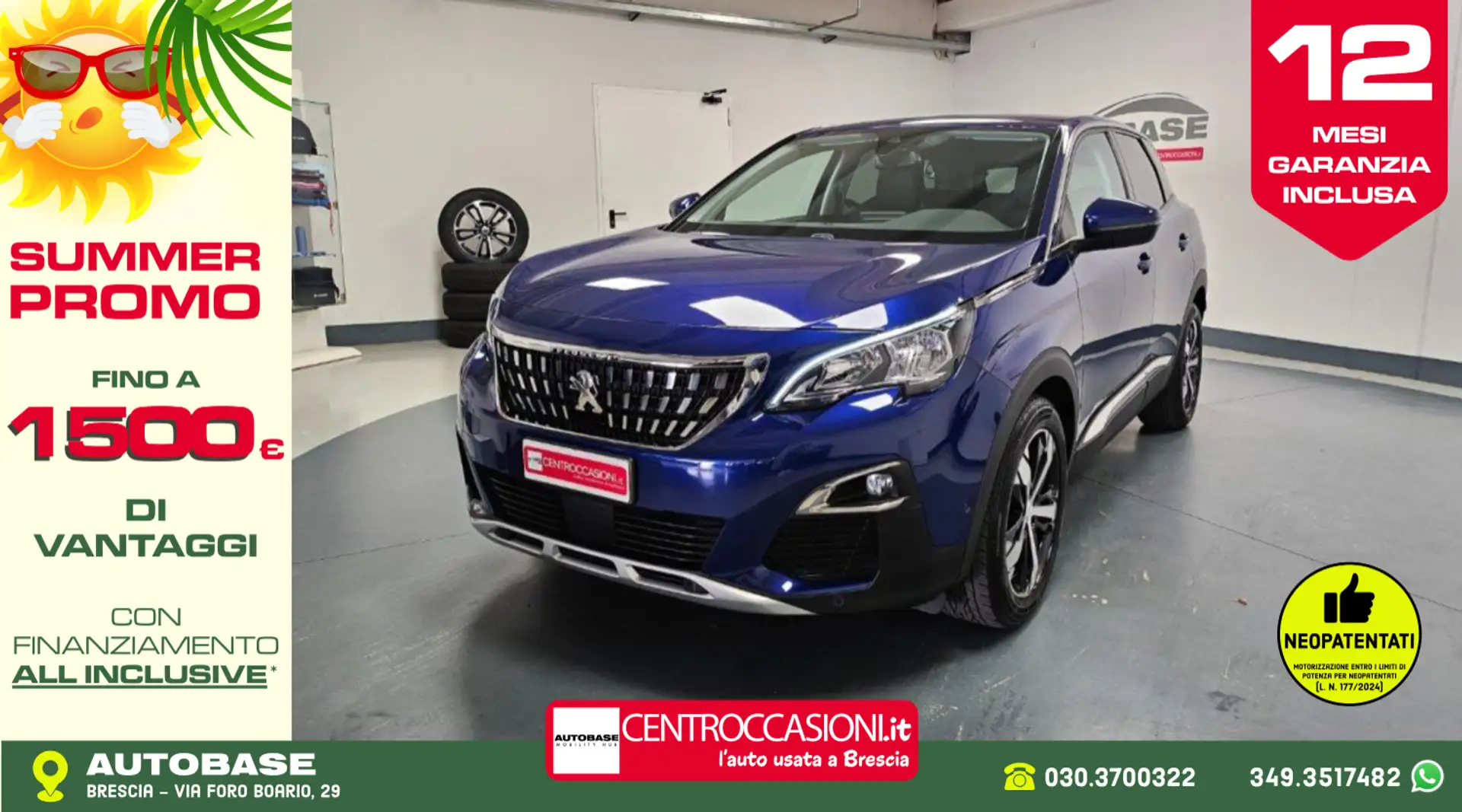 Peugeot 3008 1.5 bluehdi Allure s&s 130cv eat8 Blu/Azzurro - 1