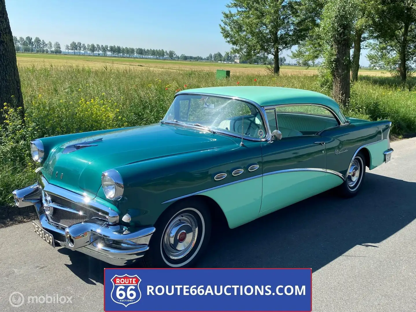 Buick Special 1956 | Route 66 auctions Bleu - 1