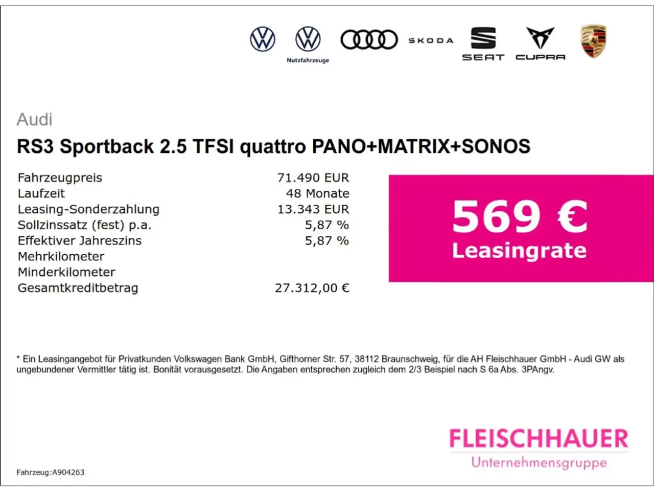 Audi RS3 Sportback 2.5 TFSI quattro PANO+MATRIX+SONOS 3