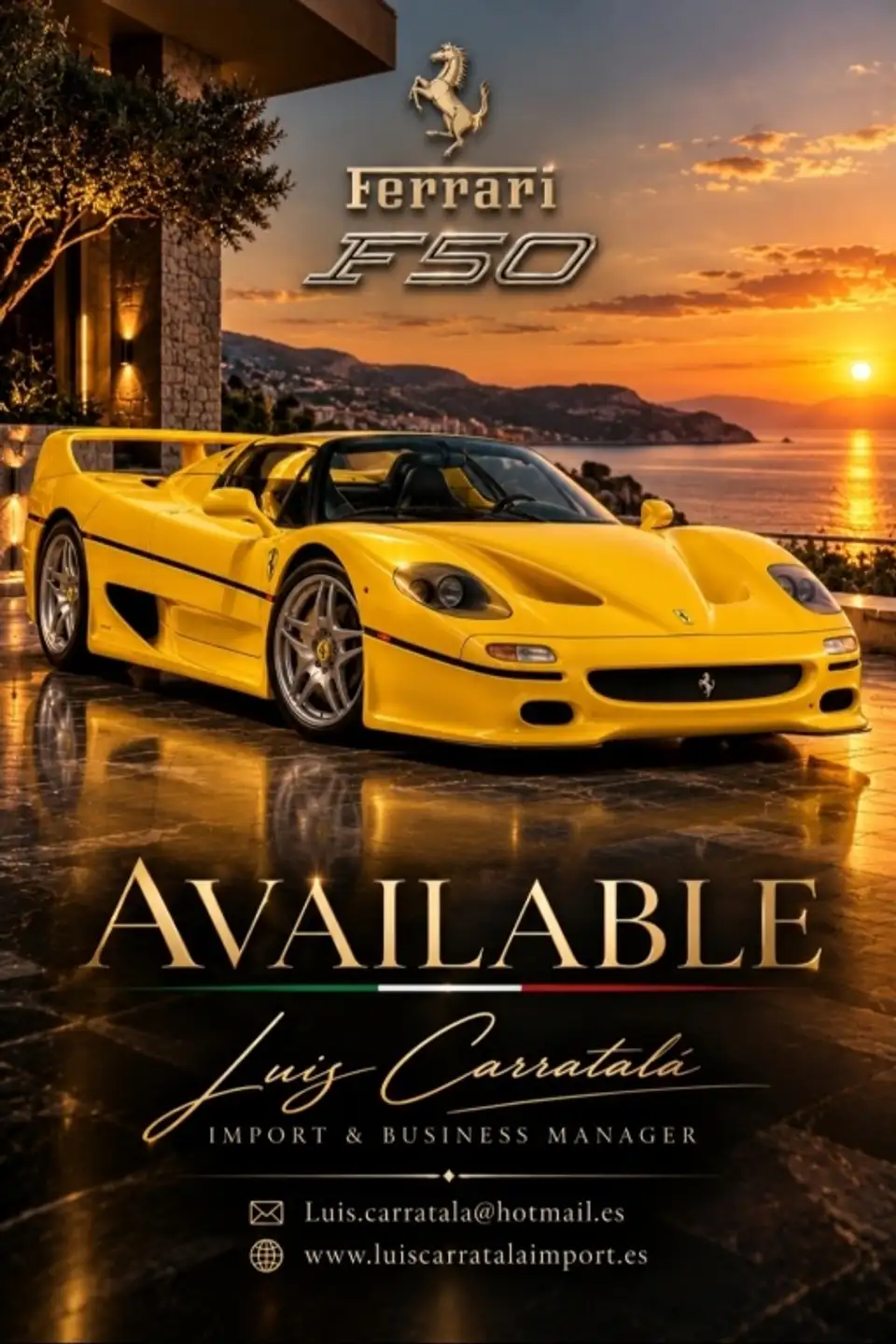 페라리 F50 1996 노랑