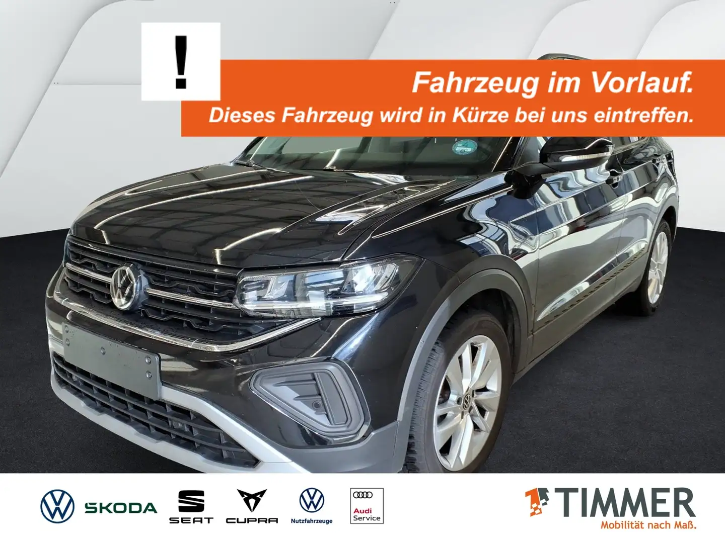 Volkswagen T-Cross 1.0 TSI GOAL +LED +ACC +APP +SHZ +LM +NAVI +CLIMA Schwarz - 1
