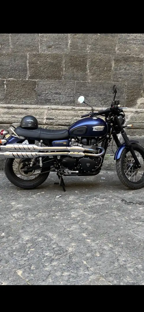 Triumph Scrambler Matt blue - 1
