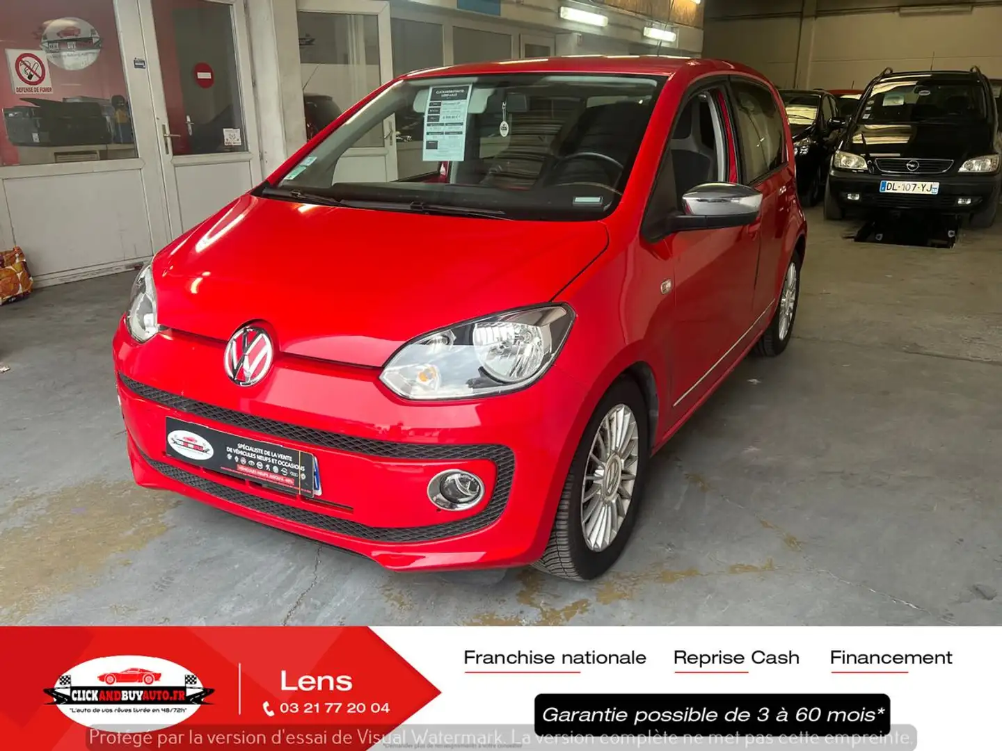 Volkswagen up! 1.0 MPI 75 CV HIGH UP! / CLIM / GPS / JANTES ALU Rouge - 1