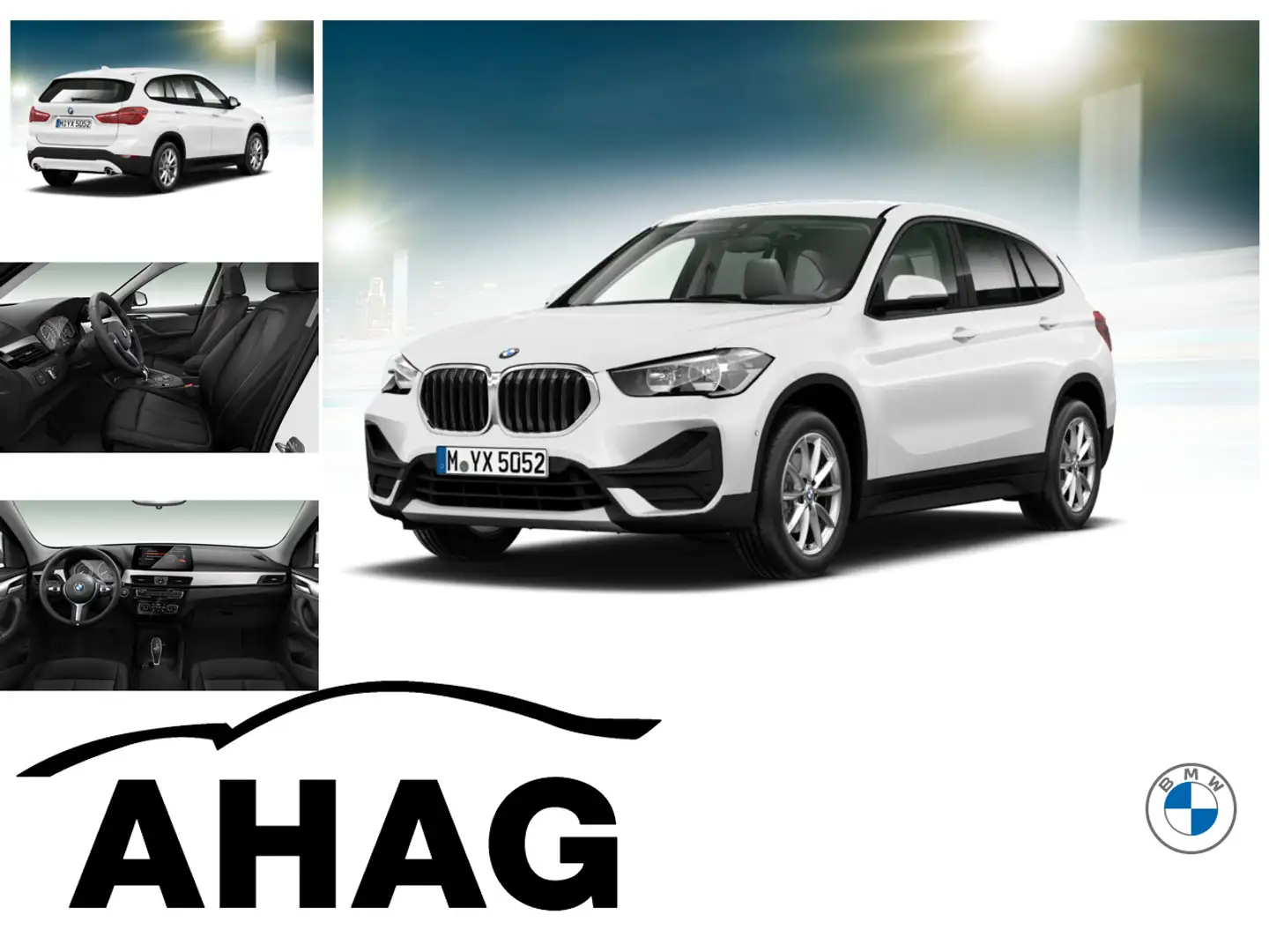BMW X1 sDrive18d Advantage Aut. Klimaaut. Head-Up Weiß - 1