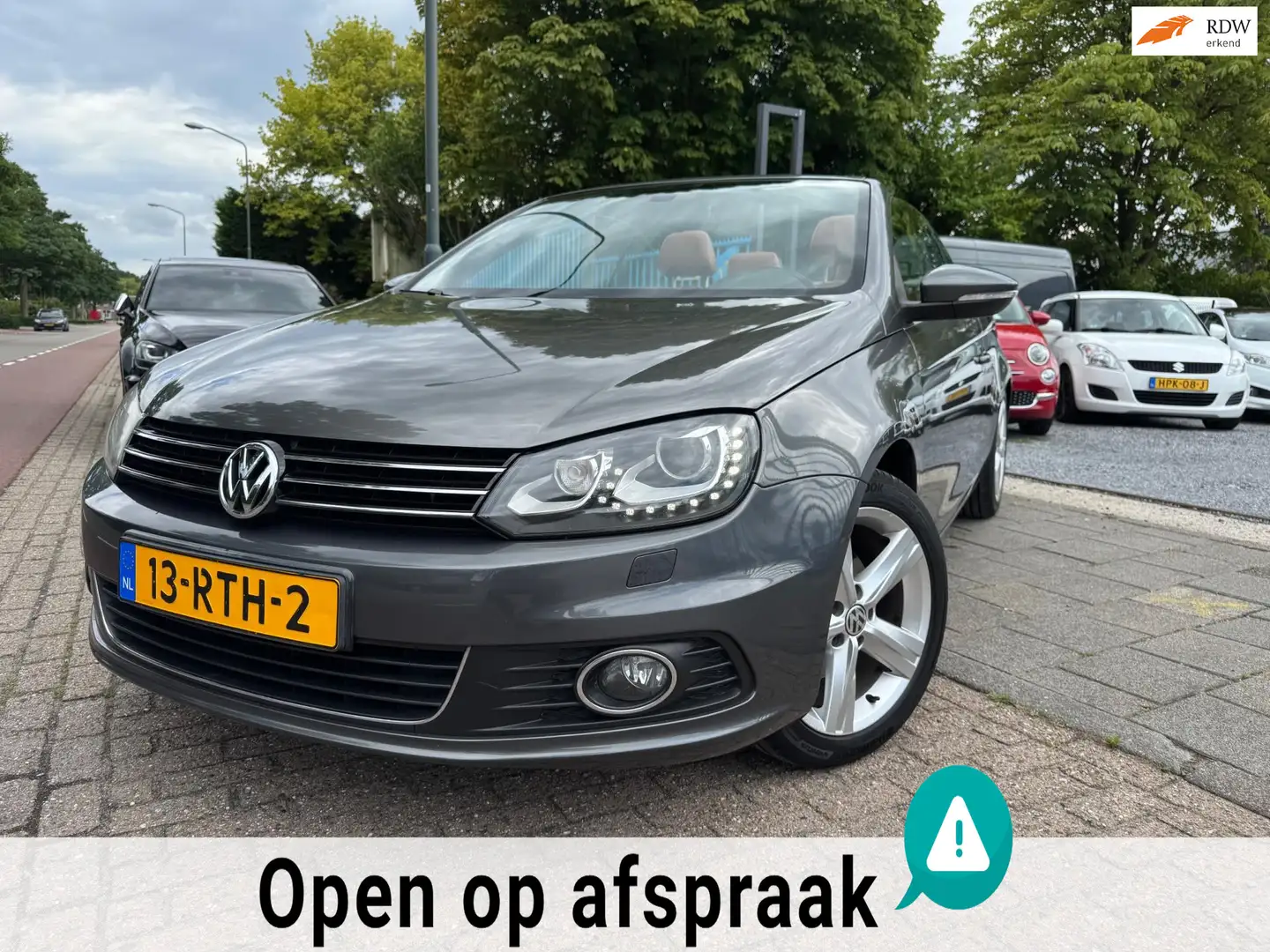 Volkswagen Eos 1.4 TSI Highline Clima Elek Pakket Lmv Leer Gri - 1