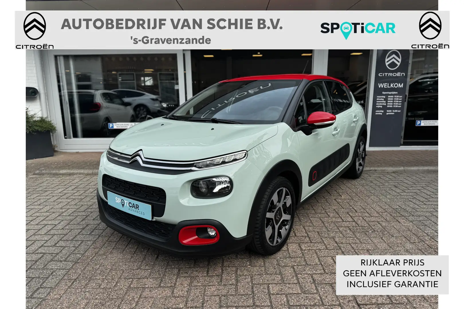 Citroen C3 PT 110 Shine Automaat Camera | Navi | Apple Carpla Groen - 1