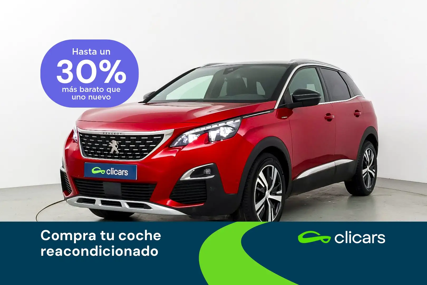 Peugeot 3008 1.2 S&S PureTech GT Line 130 Rouge - 1