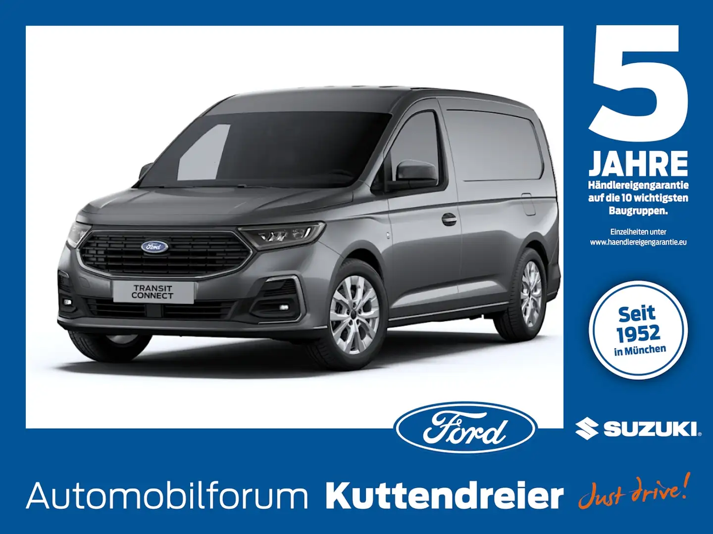 Ford Transit Connect Kasten LED*iACC*NAVI*CAM*PDC* Grau - 1