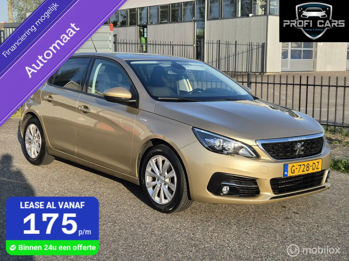 Peugeot 308 1.2 PureTech Automaat Trekhaak Navi Carplay Bruin - 1