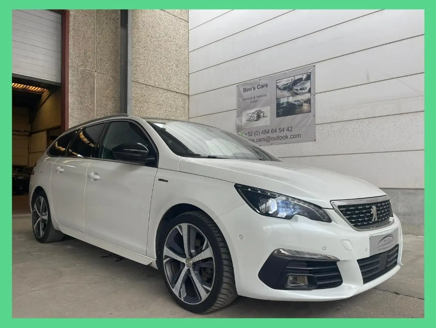 Peugeot 308 SSW 1.2 GT-LINE Automaat *Leder/GPS/Pano.Dak* Wit - 1