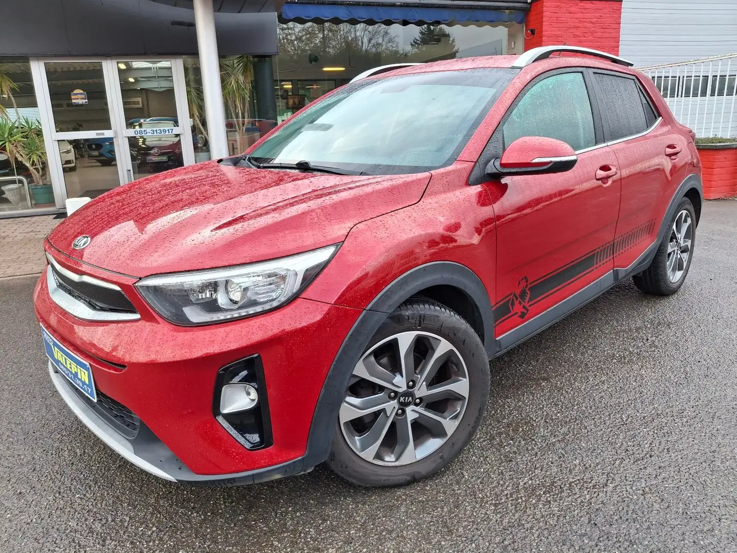 Kia Stonic 1.0T Sense ISG 120cv 6Vit GPS/CUIR/CAMERA/JA17/AB Rosso - 1