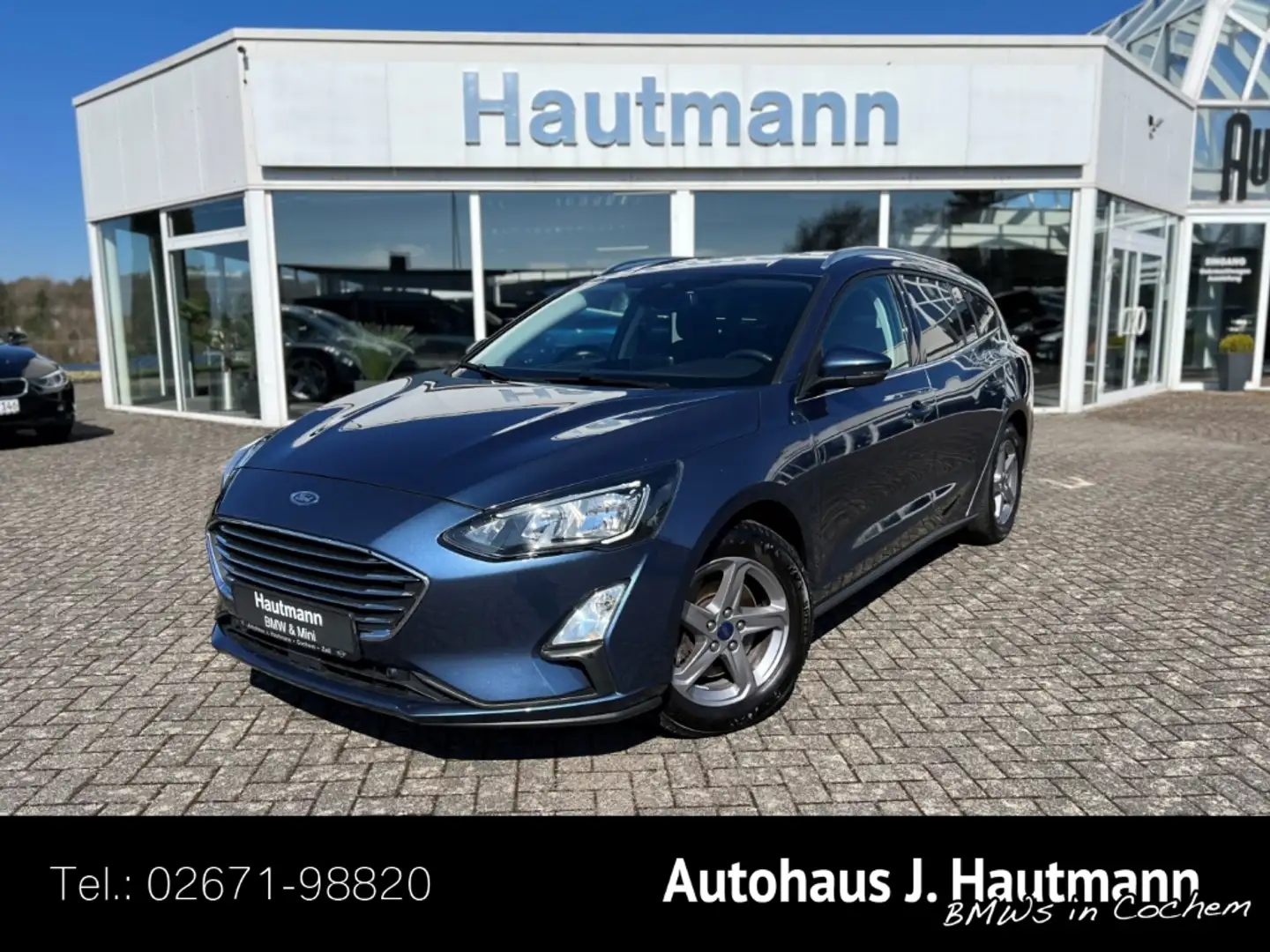 Ford Focus Turnier Titanium 1.0 EcoBoost +1.HAND+ Bleu - 1
