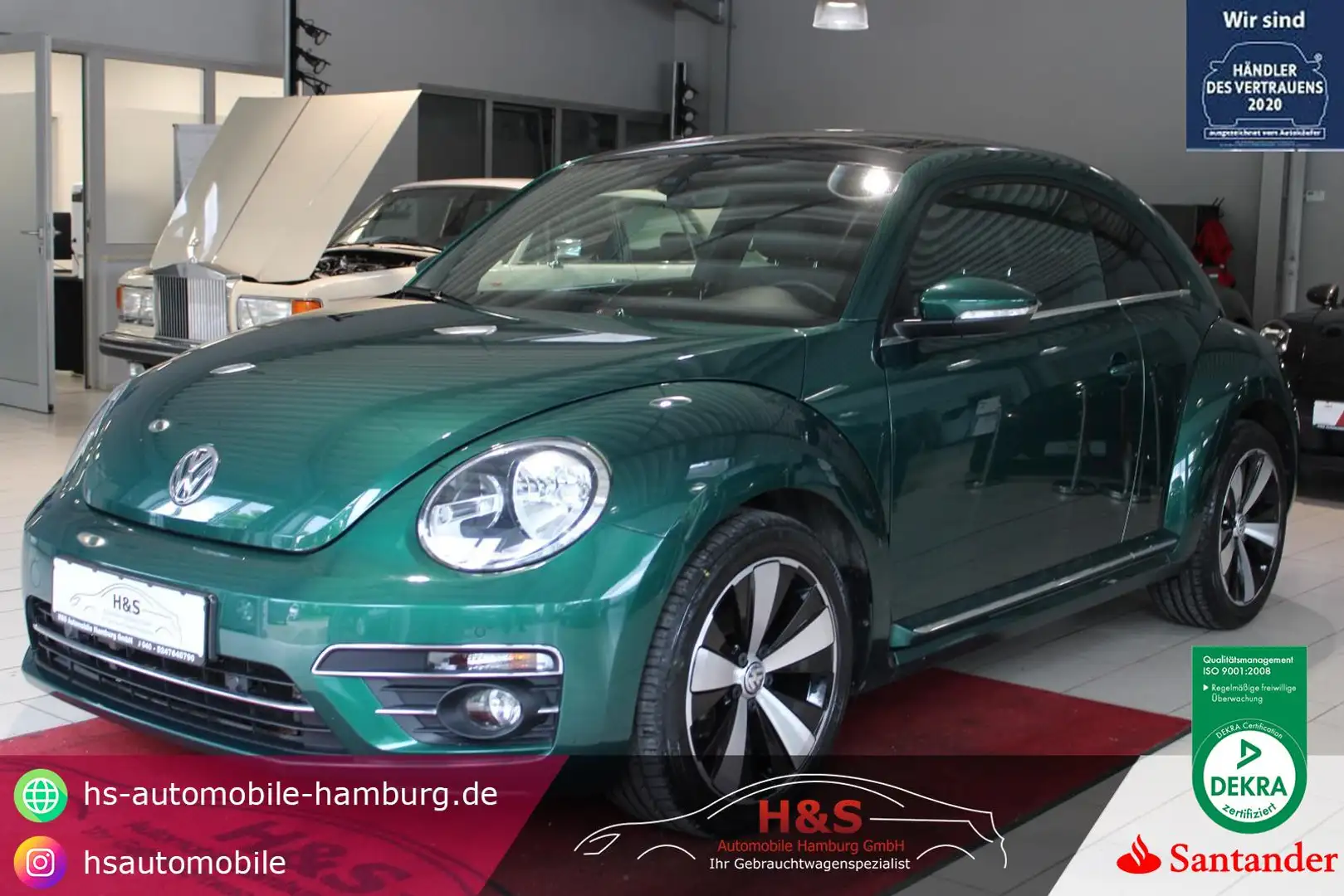 Volkswagen Beetle 2.0 TDI Exclusive Design BMT *PANO/LEDER* Zelená - 1